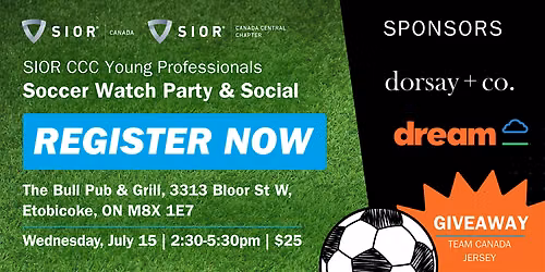 SIOR CCC Young Professionals \u2013 Soccer Watch Party & Social