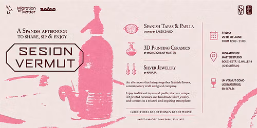Session Vermut \u2014 Spanish Tapas, 3D Printed Ceramics & Community \u2b50