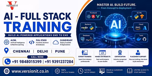 AI - Full stack Training in Chennai | Delhi | Pune