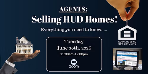 How to Sell a HUD Home for Real Estate Professionals! Zoom Webinar