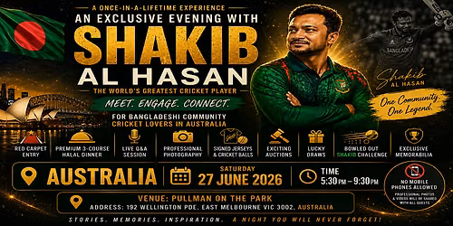 An Exclusive Evening With Shakib Al Hasan