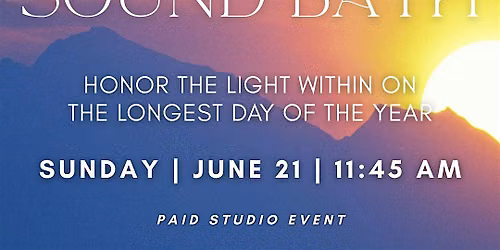 Summer Solstice Sound Bath