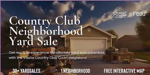Country Club Neighborhood Yard Sale- June 13, 2026