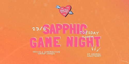 Bring Your Roommate to Sapphic Game Night \ufe0f