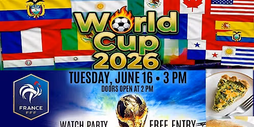 France vs. Senegal World Cup Watch Party | 25 FT Screen + Free Entry + Food