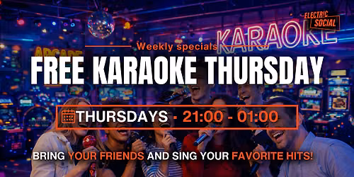 FREE Karaoke Night at Electric Social