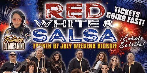 "Red White and Salsa Bash!"  with Carmela y M\u00e1s Latin Salsa Band