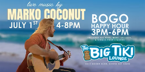 Marko Coconut LIVE! @ The Big Tiki Lounge