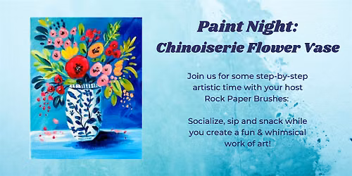 Paint & Sip - Chinoiserie Flower Vase