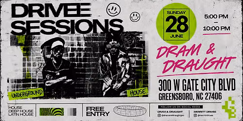 DRIVEE SESSIONS at Dram & Draught Greensboro