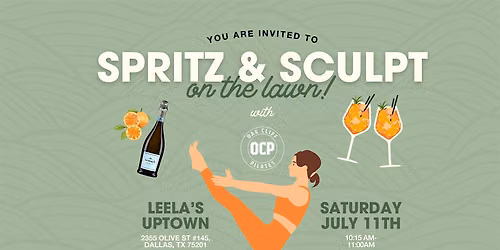 Spritz & Sculpt on the Lawn at Leela's Uptown
