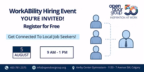 WorkABility Career Connections Inclusive Hiring Event - FREE EVENT