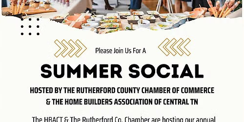 Summer Social with HBACT & Rutherford Co. Chamber