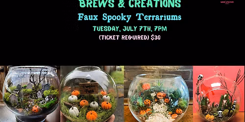 Brews & Creations: Faux Spooky Terrariums