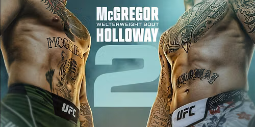 UFC 329 McGregor vs Holloway 2