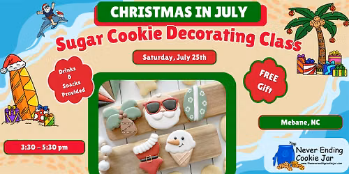 Christmas In July - Sugar Cookie Decorating Class