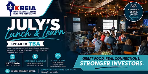 July's Lunch & Learn: Speaker TBA