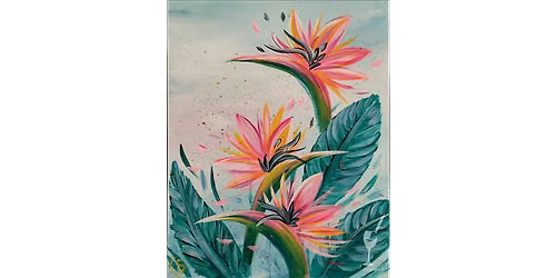Tropical Flowers - Paint and Sip in San Antonio | Classpop!\u2122