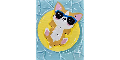 Chillin\u2019 Corgi - Paint and Sip in Houston | Classpop!\u2122
