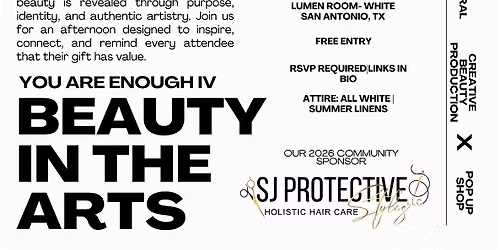 You Are Enough IV: Creative Beauty Production & Pop Up Shop