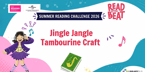 Summer Reading Challenge 2026 Tambourine craft at Hale End Library
