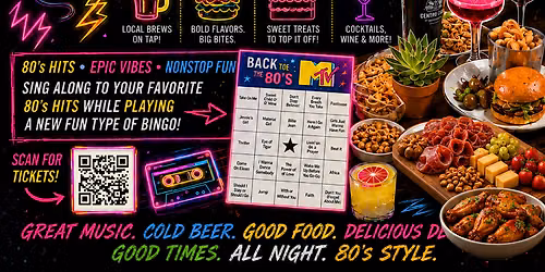 80's Music Bingo Night@ Centro Cali Brewing