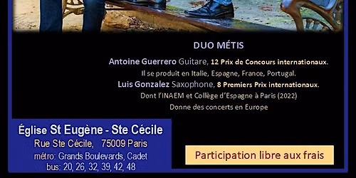 Saxophone &amp; Guitare :   M\u00e9lodies et Danses