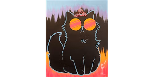 Cute Kitty Princess - Paint and Sip in New Braunfels | Classpop!\u2122