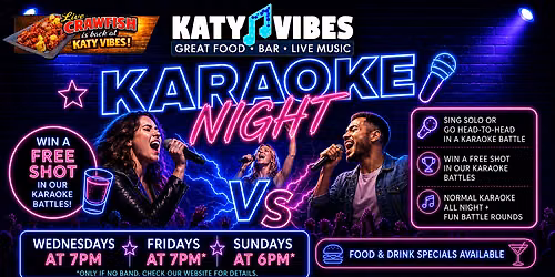Karaoke Night Battles at Katy Vibes!