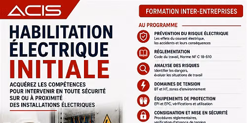FORMATION PREPARATION A L'HABILITATION ELECTRIQUE INITIALE
