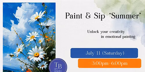Acrylic Sip&Paint Workshop - Summer