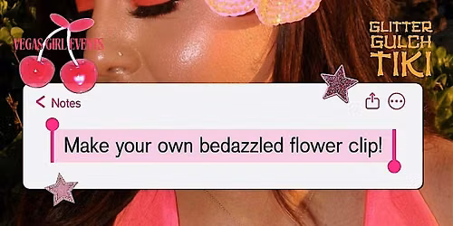 Make your own bedazzled flower clip!