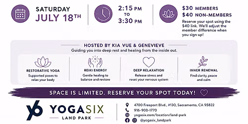 Restorative + Reiki Session