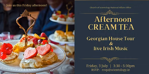 AFTERNOON CREAM TEA IN GEORGIAN HOUSE