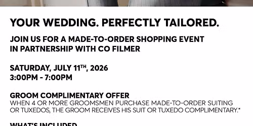 BOSS - YOUR WEDDING. PERFECT TAILORED.
