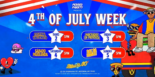 NYC 4th of July Independence Festival Saturday Colombian Party Ritmos Bar