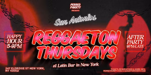 #1 LATIN THURSDAY Party in Manhattan @ San Antonios Reggaeton Bar