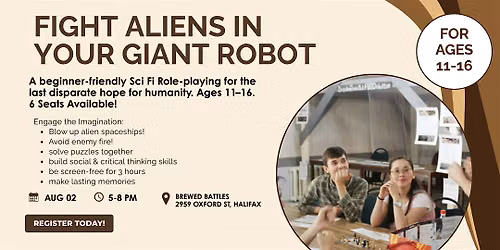 One last, desparate hope for human survival! Sci-Fi Role-Playing for Youth.