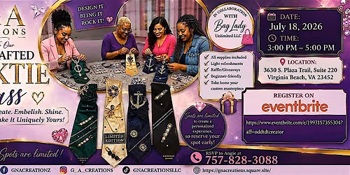 G & A Creations Necktie Decorating Experience