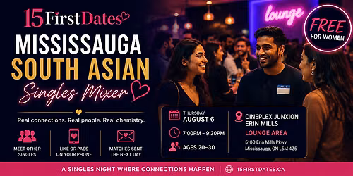 South Asian Singles Mixer - Canadian Born (Ages 20-30)