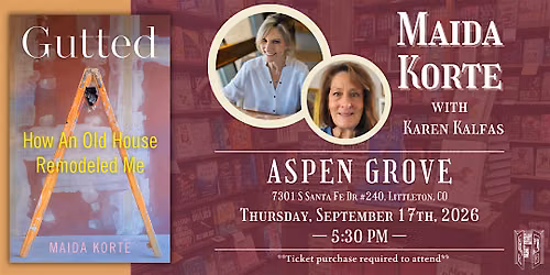 Maida Korte with Karen Kalfas Live at Tattered Cover Aspen Grove