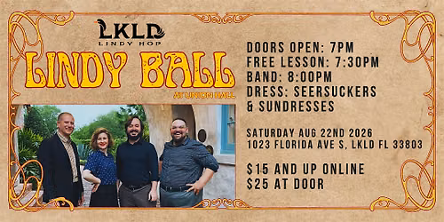 LKLD Lindy Hop Presents Lindy Ball : Haut Jazz Edition
