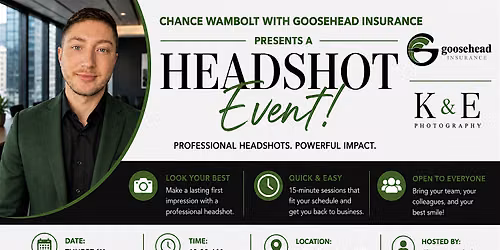 $50 Professional Headshots with Chance Wambolt and K&E Photography