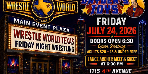 Weekly Friday Night Wrestling in Dallas! WWTX