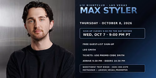 Max Styler at LIV Nightclub
