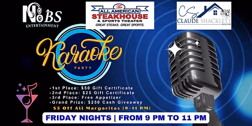 Karaoke Party Night | Odenton MD | FREE Entry | Cash Prizes | Every Friday