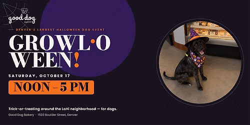 GROWL-O-WEEN 2026. Trick-or-treating for your DOG!