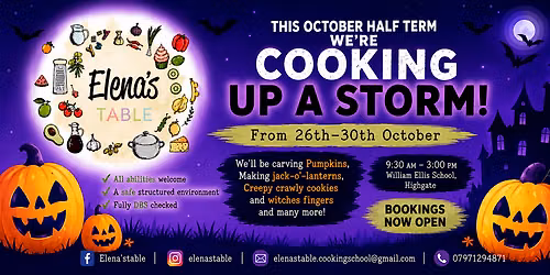 October Half-Term Cooking Camp\/Highgate\/ (Ages 6-14)