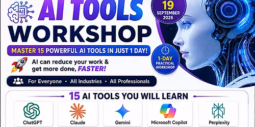 AI Tools Workshop \u2013 Master 15+ Powerful AI Tools in Just 1 Day