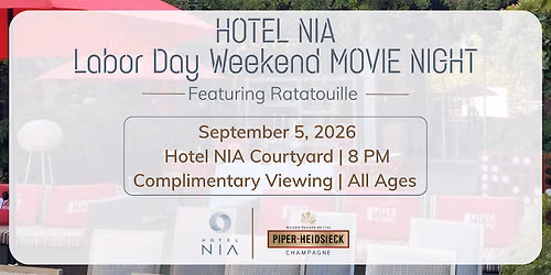 Hotel NIA Movie Night | Labor Day Weekend
